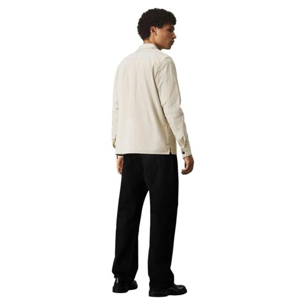 Calvin Klein Mens Cotton Overshirt - Pelican - 