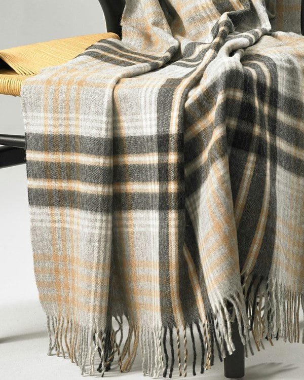  Brushed Alpaca Blend Throw