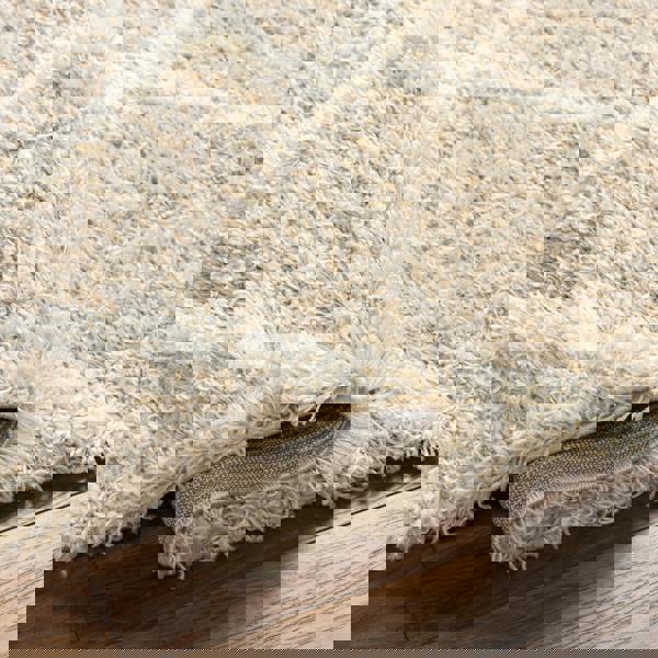 Livabliss Urban Shag-Geometric Beige Ivory Cream Soft Plush Pile Rug