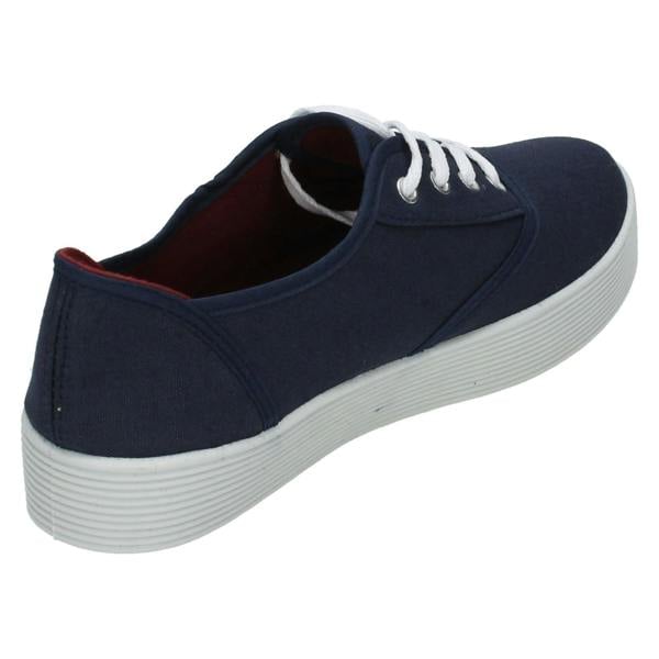 Spot On Girls Spot On Canvas Lace Up Platform Shoes