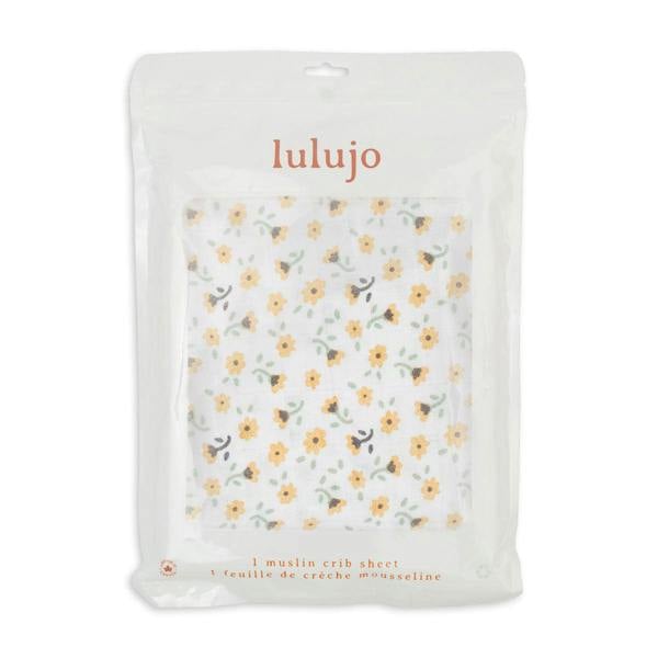 Lulujo - Cotton Cot Sheet - Vintage Floral