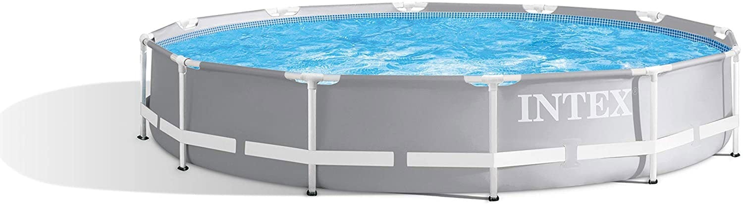 Intex 12Ft X 30In Prism Metal Frame Swimming Pool, Multi Colour