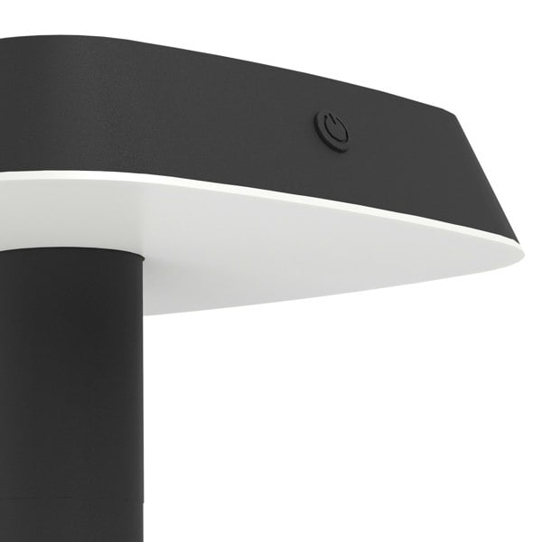 EGLO Dreoli Outdoor Solar Wall Light (With Motion Sensor) Black