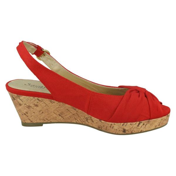 Savannah Ladies Savannah Mid Wedge Sandals
