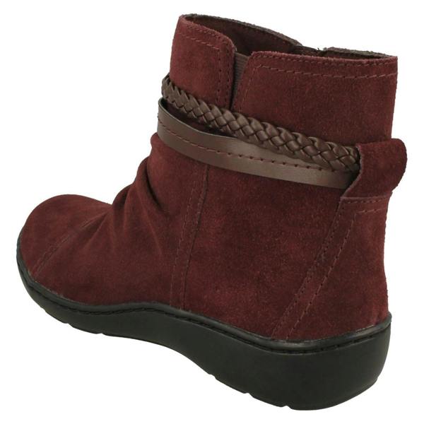 Clarks Ladies Clarks Braid Detailed Ankle Boots Cora BraidBoot