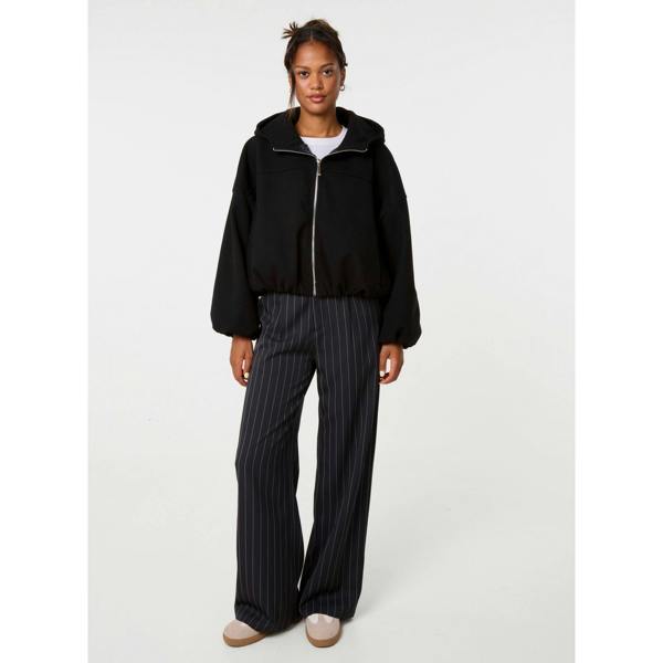 Pink Vanilla Hooded Elasticated Hem Fleecy Jacket