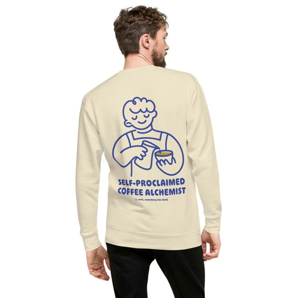 ANCHOR & CREW x GUSTATORY Coffee Alchemist Cotton Blend Embroidered Sweatshirt