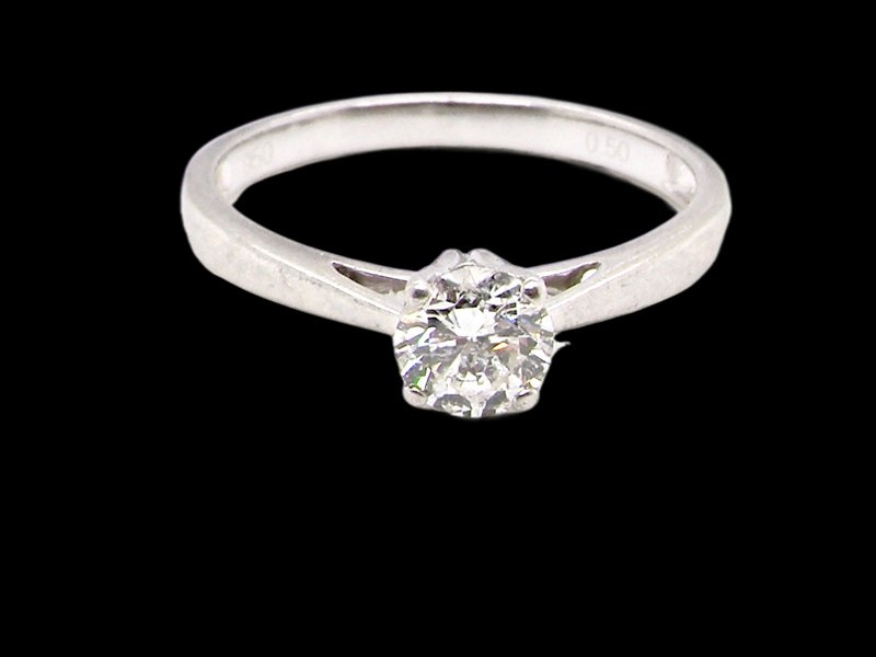 Vintage Tom A half carat solitaire diamond ring