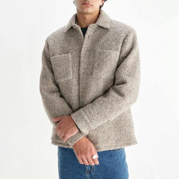Wax London Mount Bobble Wool Reversible Overshirt