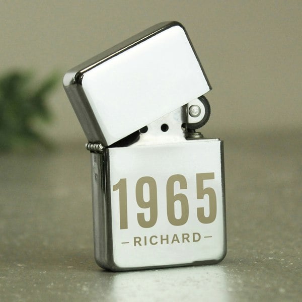 Personalised Memento Company Personalised Date & Name Lighter