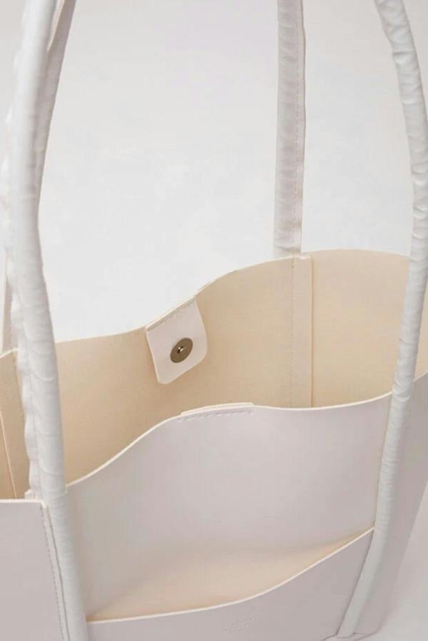 Hoxton Gal Large Faux Leather Tote & Shoulder Bag with Front Pocket, Snap Closure, and Matching Makeup Pouch