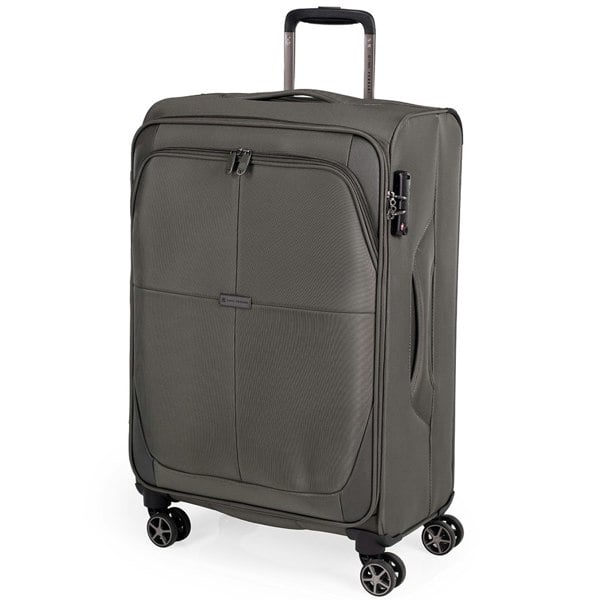 Gino Ferrari Omis Lightweight Soft Shell Suitcase with Wheels TSA Lock Hold Luggage