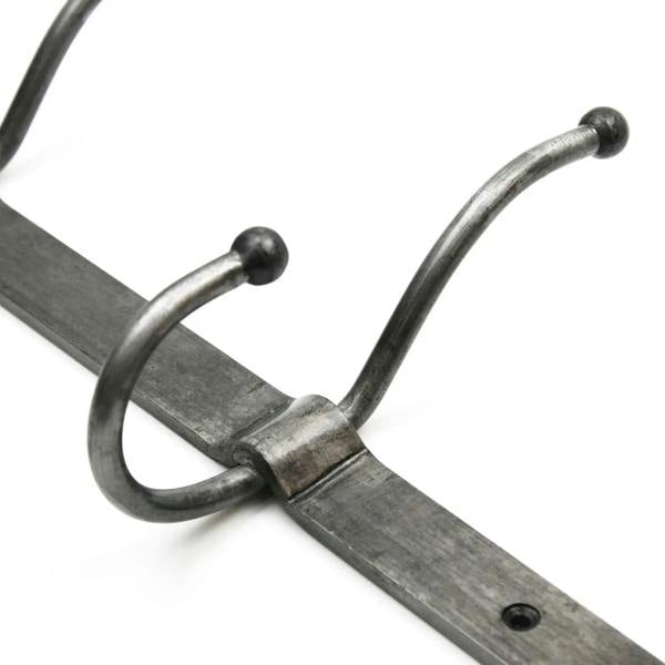 Aged Effect Industrial Style Coat Rack - 5 Hook