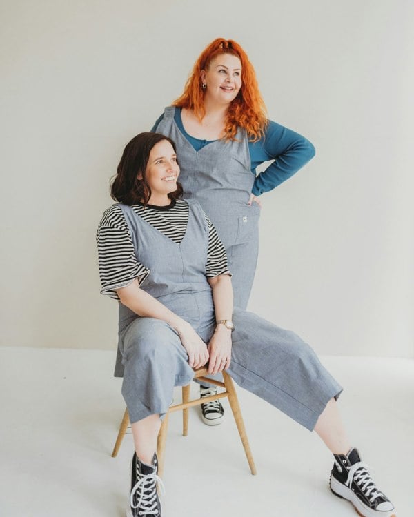 Grace Blue Denim Wide Leg Jumpsuit- image 1