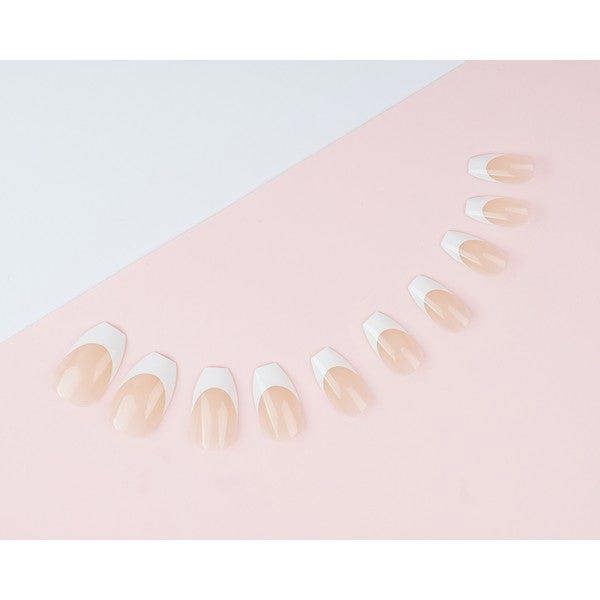 Invogue Bare French Coffin Nails - Pack of 24