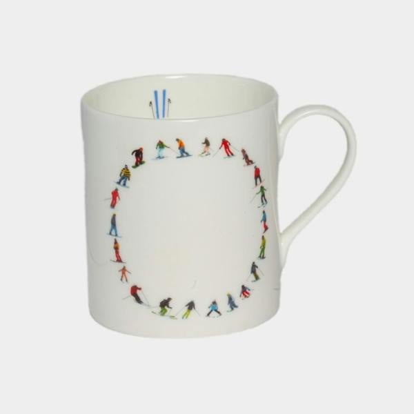 Powderhound Alphabet Ski Mug O