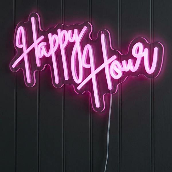 Garden Greatness NeonEsque Happy Hour LED Neon Sign