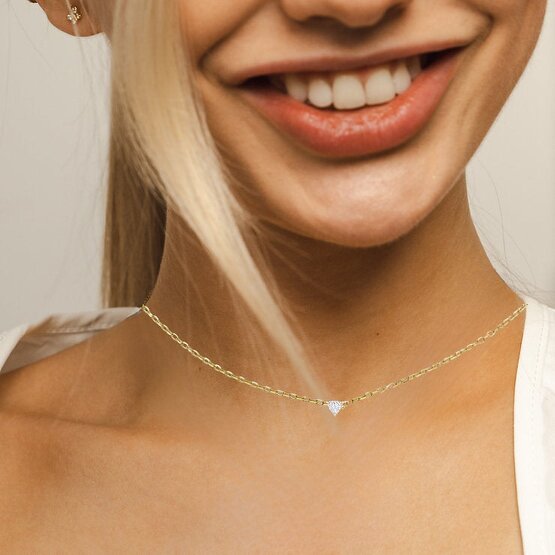 BLOOMTINE Illuminess™ Gold Vermeil Trillion Necklace