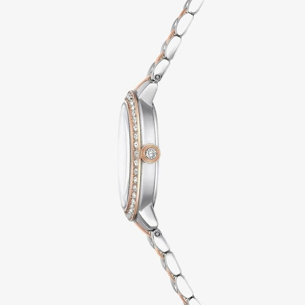 Swarovski Two Colour White Crystal Set Bracelet Watch 5715028