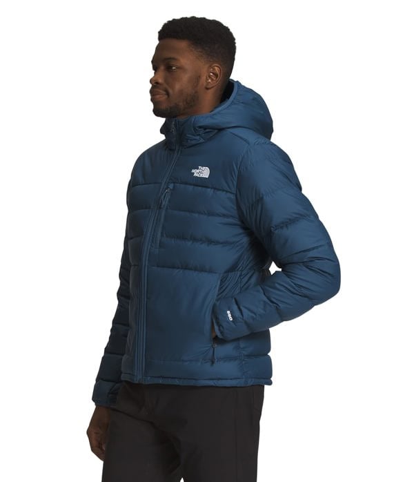 The North Face Aconcagua 2 Hooded Down Filled Jacket Coat - Shady Blue