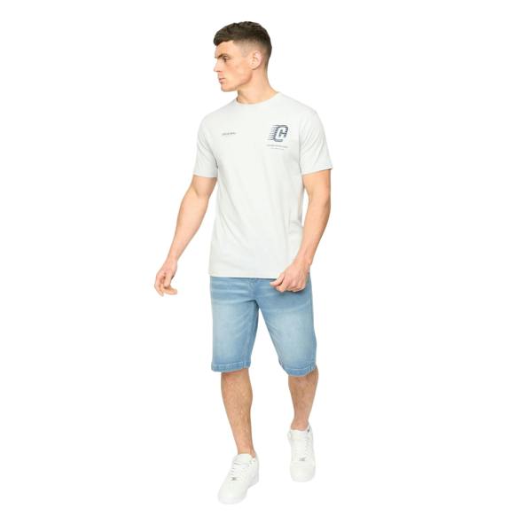 Crosshatch Mens Morville Cotton T-Shirt - Light Blue - 