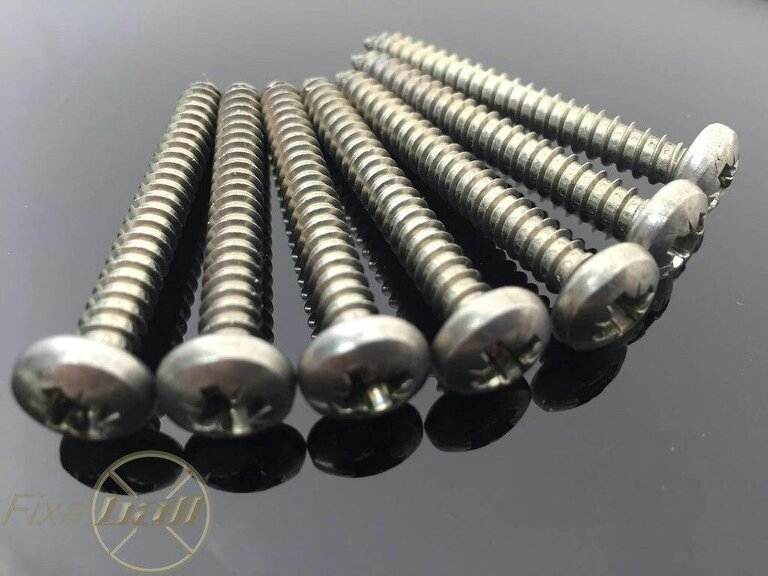 Fixaball No. 12 5.5mm Pozi Pan Self Tapping Screws AB Point A2/304 Stainless