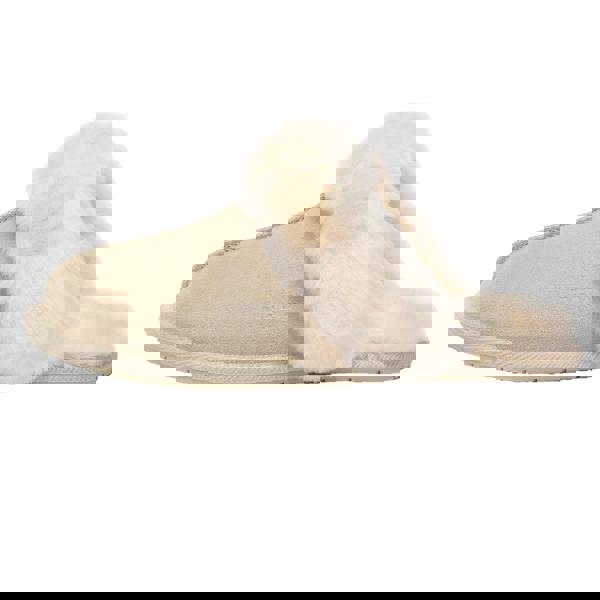 EverAu Womens/Ladies Cow Suede Slippers - Sand - 