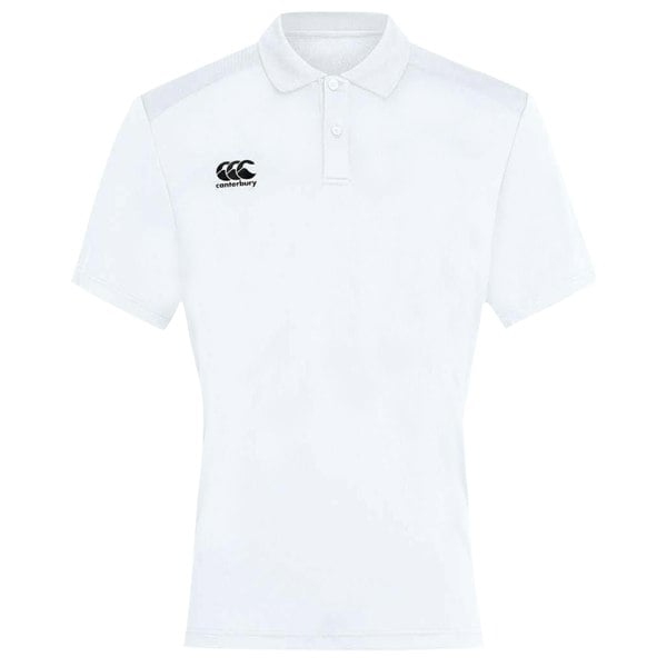 Canterbury Mens Club Dry Polo Shirt - White