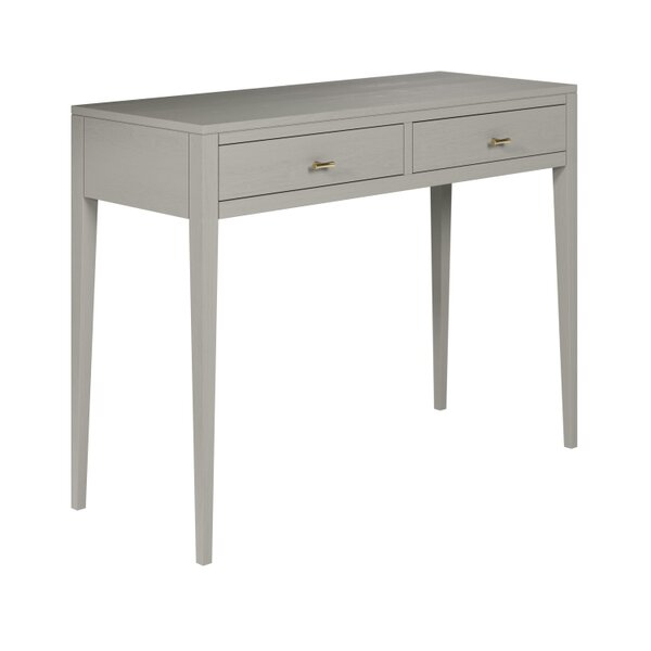 Wyld Haus Valencia Mist Grey Wood Grain 2 Drawer Desk