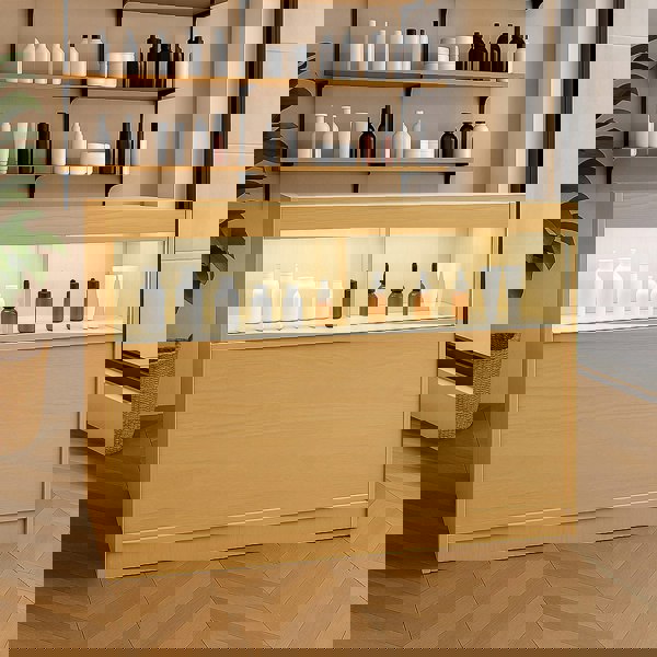 Monstershop LED Retail Shop Counter B1200 - Maple