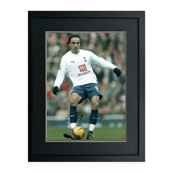 Dimitar Berbatov Signed Tottenham Hotspur Image Deluxe Mount Frame