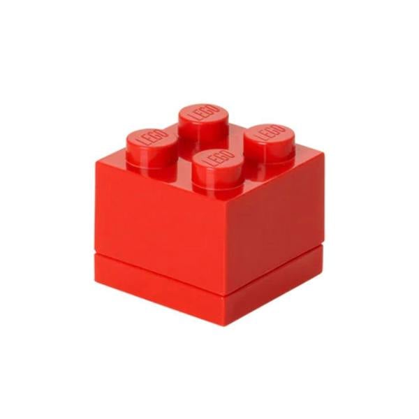 LEGO Mini Box 4 Storage Brick Box Red