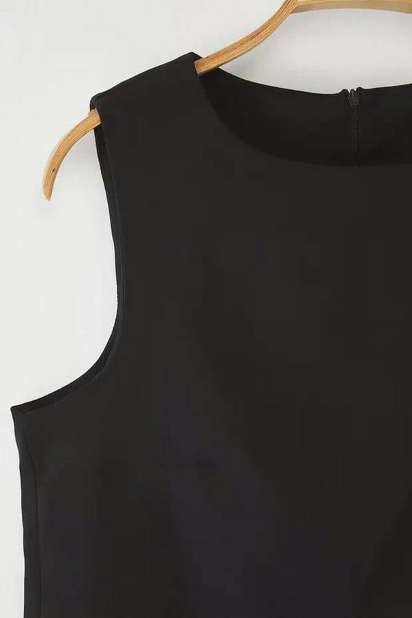 WOVCOR A-Line Mini Woven Plus Size Dress