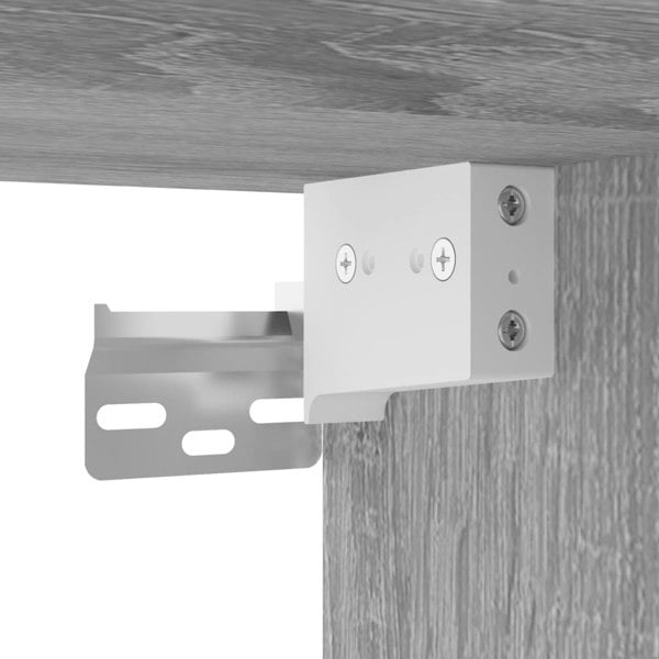 Berkfield Wall Cabinet Grey Sonoma 60x36.5x35 cm Engineered Wood