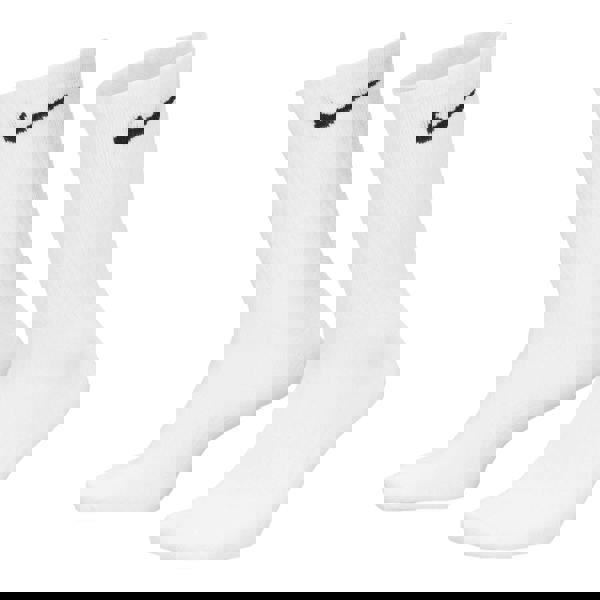 Nike Unisex Adult Lightweight Everyday Crew Socks (Pack of 3) - White/Grey/Black - 