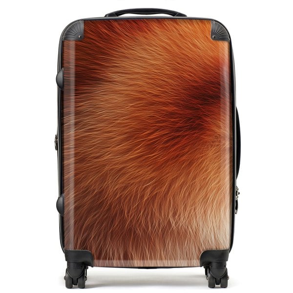 Warren Reed Red Panda Fur Print Suitcase