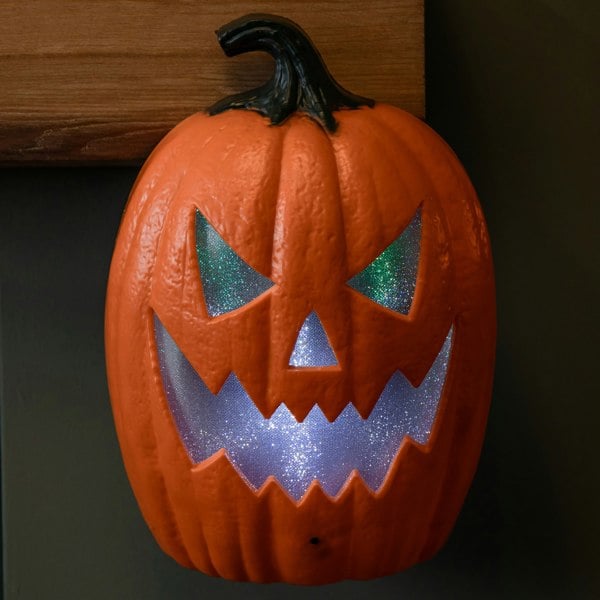 Samuel Alexander 22cm Battery Operated Light up Laughing Jack O' Lantern Halloween Decoration with LEDs