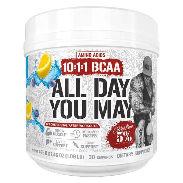 5% Nutrition AllDayYouMay - Legendary Series, Blueberry Lemonade - 495g