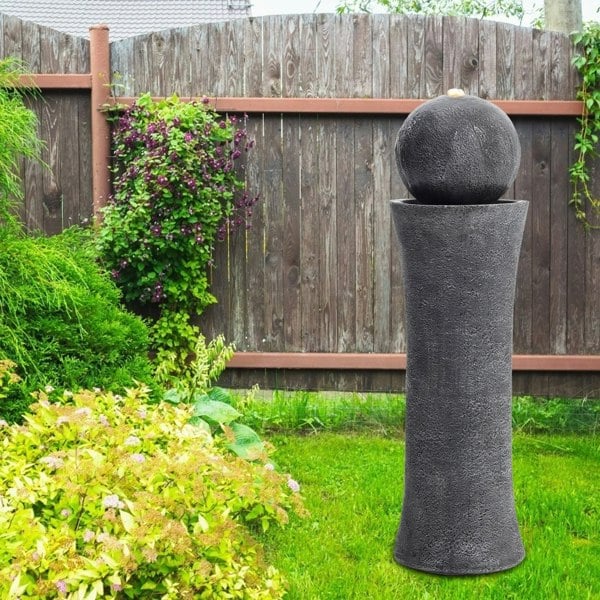 Modern Cylindrical Water Polo Fountain Backyard Decorated Fountain Fountains & Waterfalls Living and Home