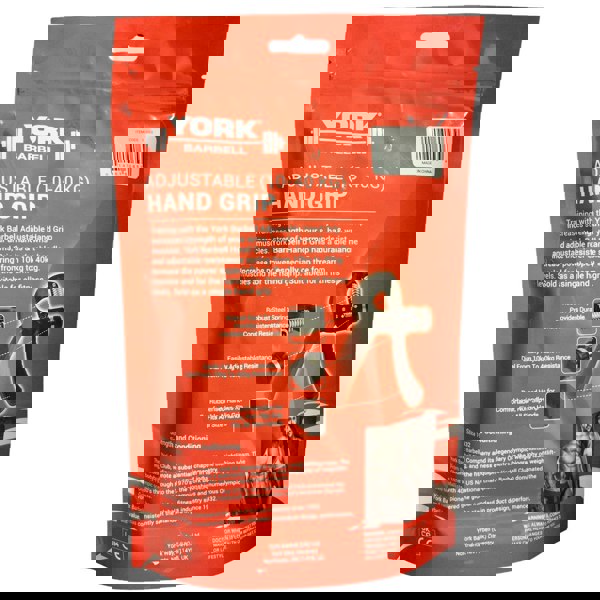 York Barbell Adjustable Hand Grip Back Packaging