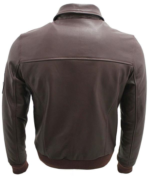 Infinity Leather Mens Cowhide Analine Leather A2 US Airforce Bomber Jacket