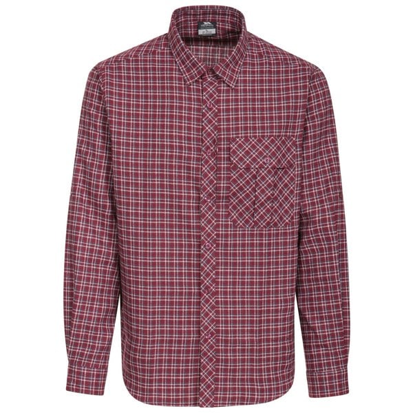 Trespass Mens Snyper Checked Shirt - Red