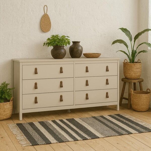 Wyld Haus Wildberry Cashmere Wooden Double Dresser 8 Drawers