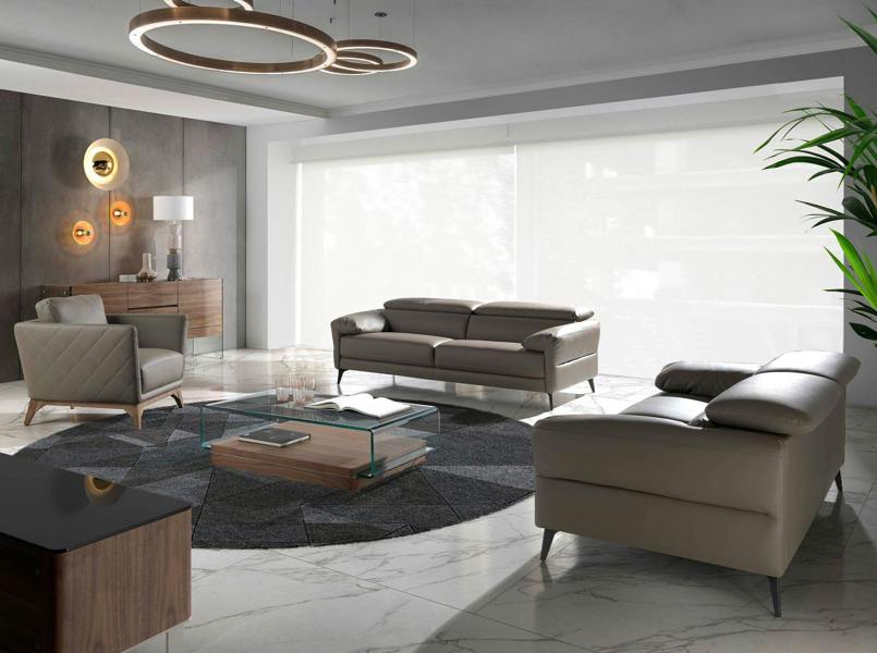 Angel Cerdá Rectangular tempered glass and walnut coffee table 2004