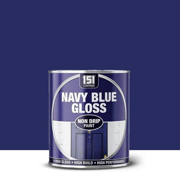 151 3X Navy Blue Gloss Non-Drip Paint 300ml