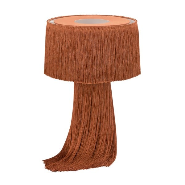 Furniture Edit Atolla Brick Tassel Table Lamp