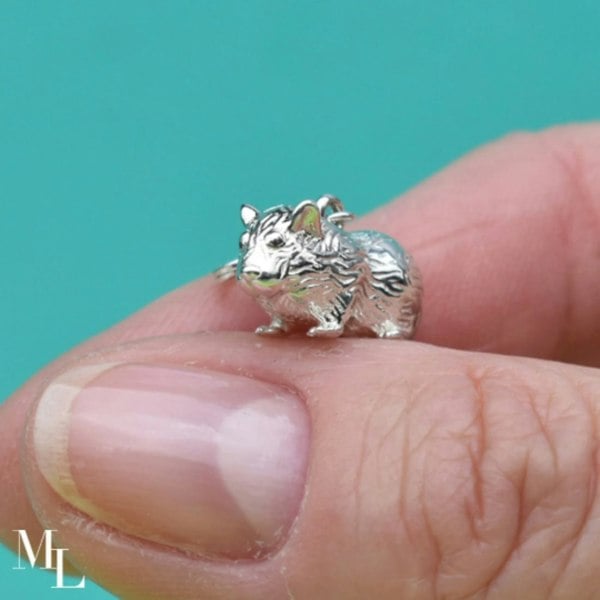 Guinea Pig Silver Charm - MYLEE London