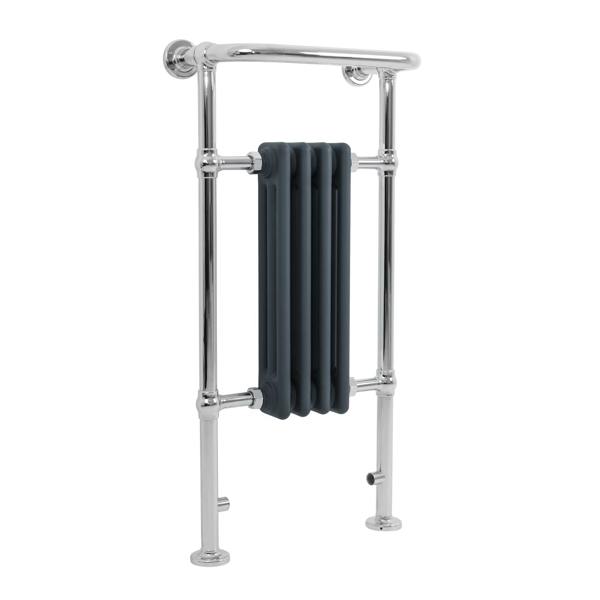 Monstershop Traditional Heated Towel Rail Radiator – 950mm x 480mm  – Anthracite Grey