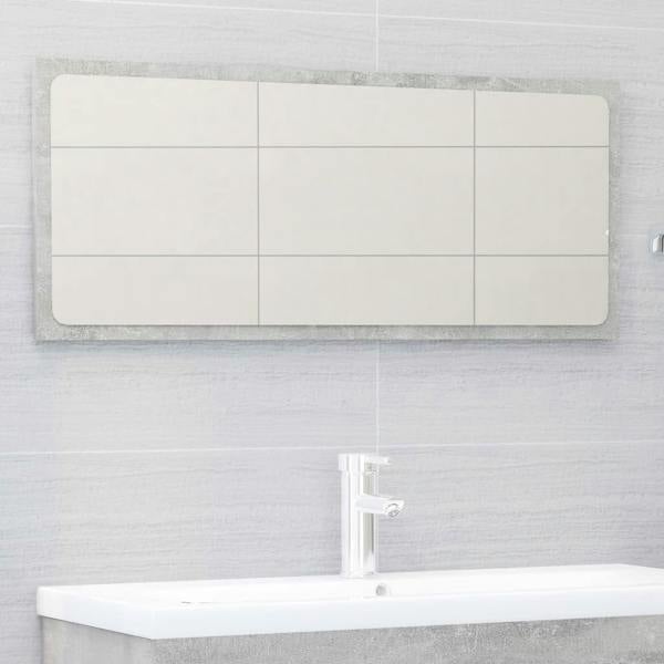 Berkfield 2 Piece Bathroom Furniture Set Concrete Grey Engineered Wood