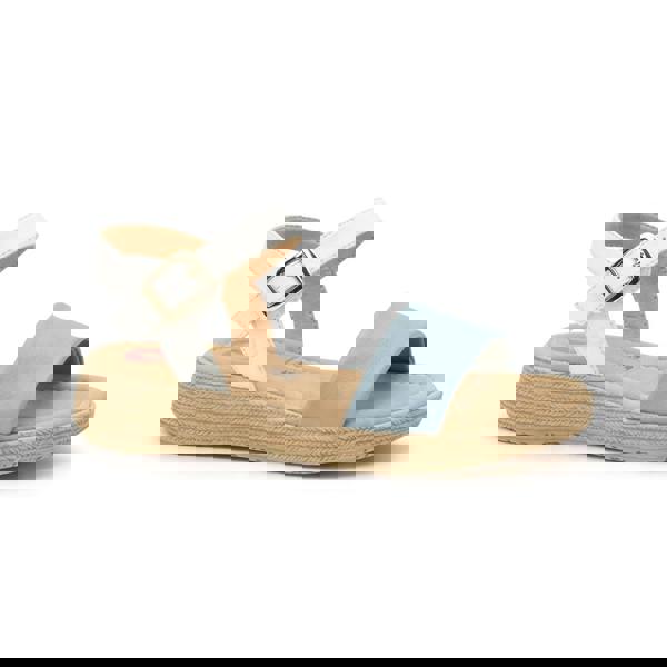 Heavenly Feet Heavenly Feet SARA Womens Platform Sandals Blue/White